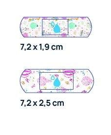 Zestaw plastrów dziecięcych VitaHealth KIDSpro GIRL, rozmiary plastrów
