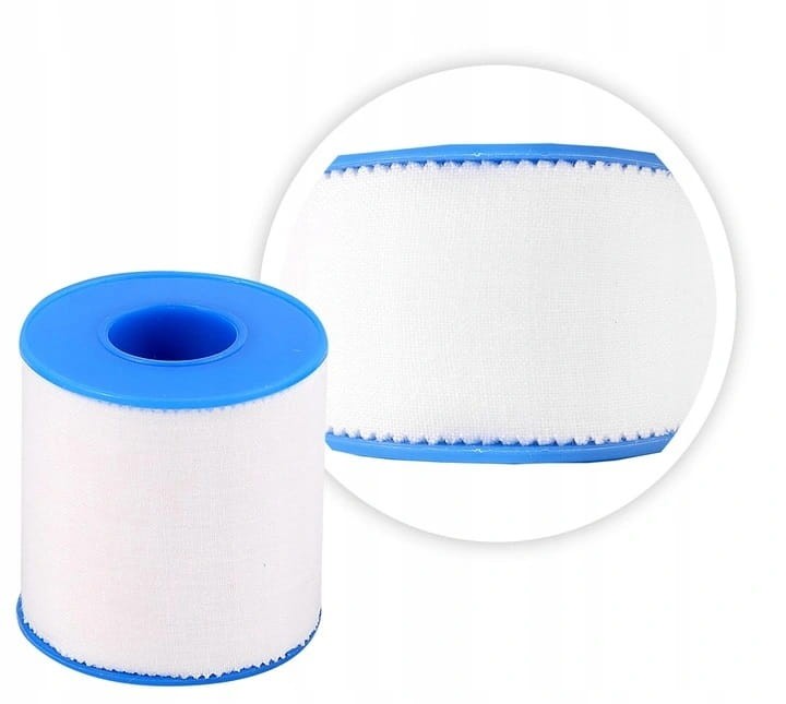 Przylepce mocujące z tkaniny SENSIplast – hipoalergiczne, na rolce, rozmiar 5 cm x 5 m