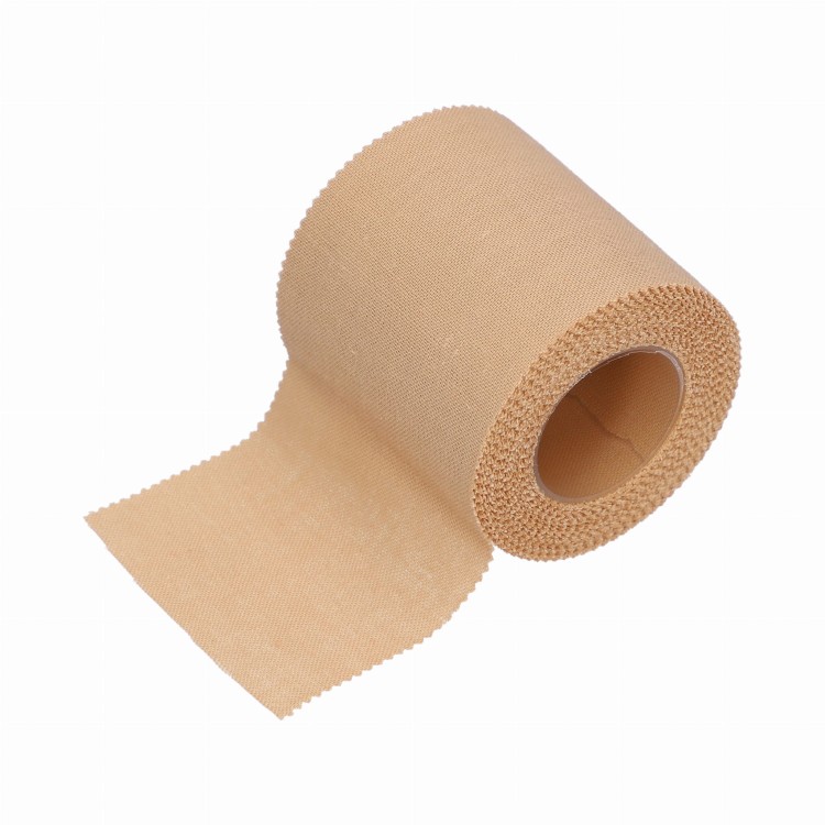 Przylepce mocujące z tkaniny PLASTIplast – cieliste, na rolce, rozmiar 5 cm x 5 m