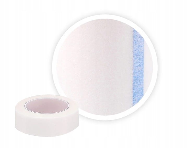 Przylepce mocujące z włókniny SOFTplast – hipoalergiczne, na rolce, rozmiar 1,25 cm x 5 m