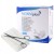 Plaster włókninowy NONVIplast – z opatrunkiem, biały, rozmiar 6 cm x 5 m