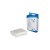 Plaster włókninowy NONVIplast – z opatrunkiem, biały, rozmiar 8 cm x 1 m