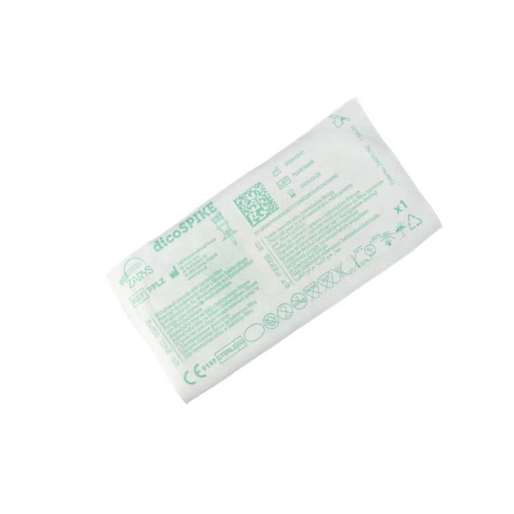 dicoSPIKE - przyrząd do pobierania leków z filtrem bakteryjnym, zielony