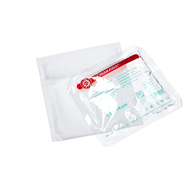 Kompres żelowy NOBAKAWA® – zimno/ciepło rozmiar 13 cm x 14 cm
