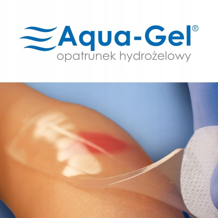 Opatrunek hydrożelowy Aqua-Gel – sterylny, opatrunek na ciele