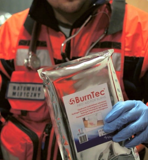 Opatrunek hydrożelowy ratunkowy BurnTec – sterylny, w medycynie