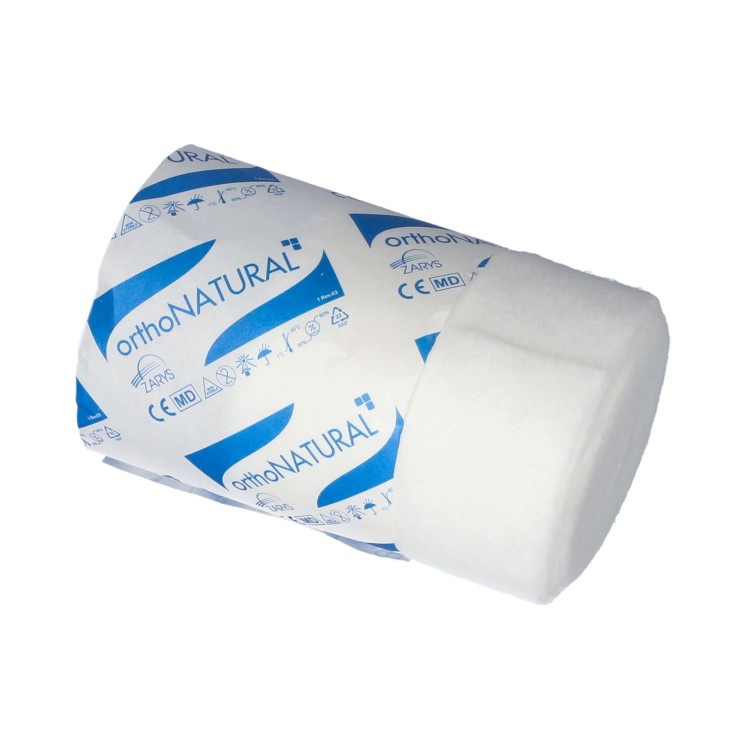 Podkłady podgipsowe naturalne orthoNATURAL – wiskozowe, oddychające, hipoalergiczne, rozmiar 6cm x 3m