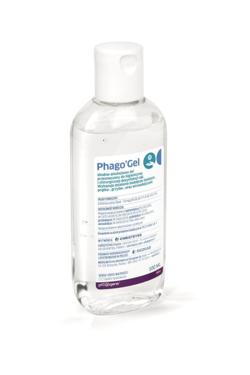 Phago’Gel – żel do higienicznej i chirurgicznej dezynfekcji rąk 100ml