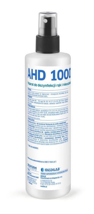 AHD 1000 – alkoholowy płyn do higienicznej i chirurgicznej dezynfekcji rąk 250ml