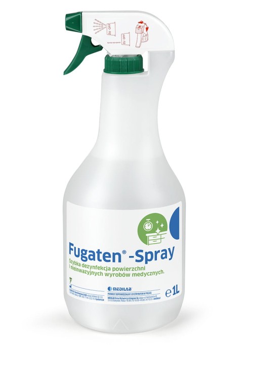 Fugaten-Spray – alkoholowy spray do szybkiej dezynfekcji powierzchni 1L + spryskiwacz