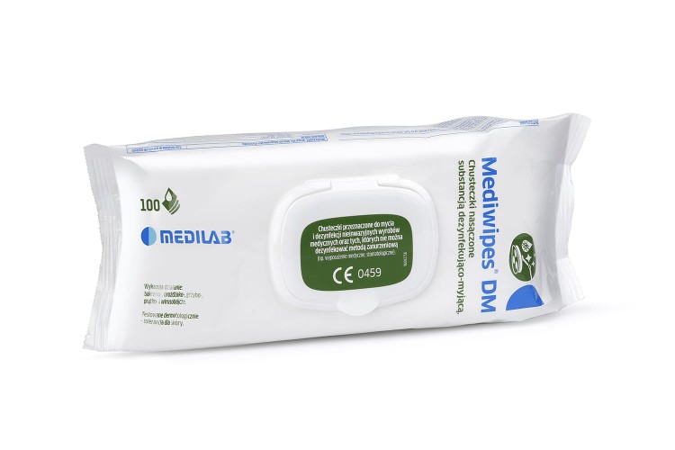 Mediwipes DM – chusteczki do dezynfekcji delikatnych powierzchni medycznych, chusteczki