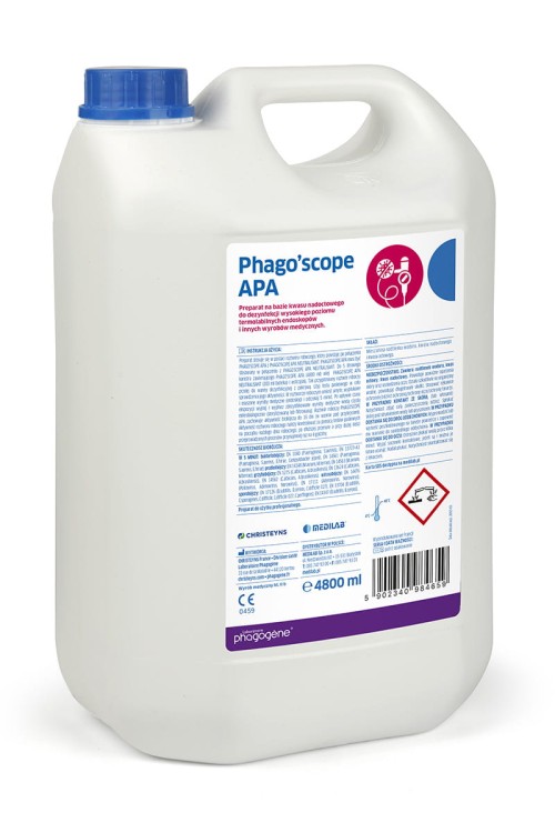 Phago’scope APA – preparat na bazie kwasu nadoctowego do dezynfekcji endoskopów, 5 L