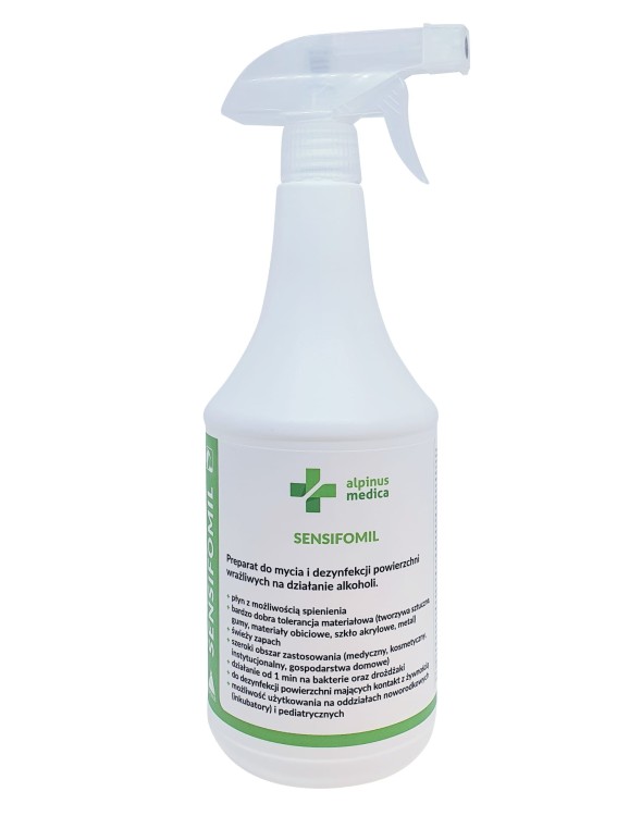 Sensifomil – płyn do dezynfekcji powierzchni wrażliwych na alkohol 1L +spryskiwacz