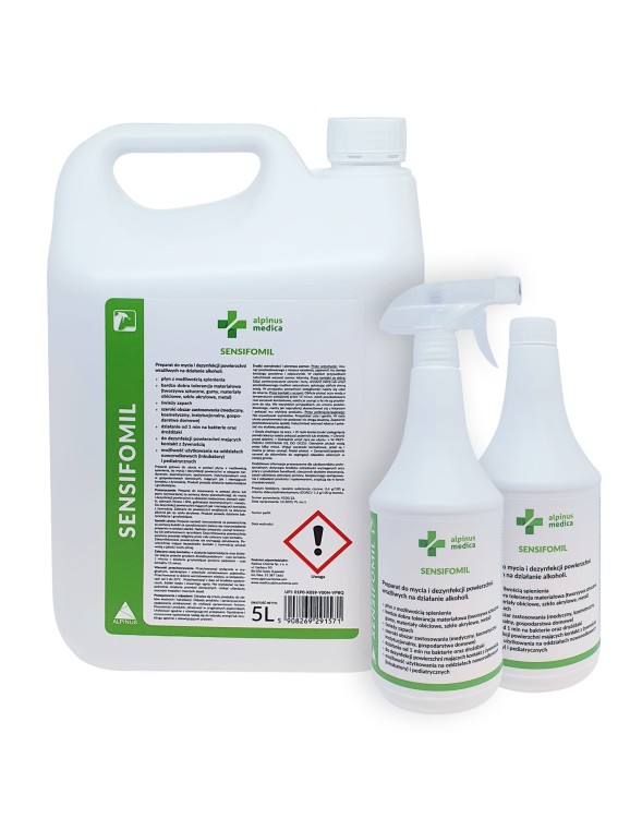 Sensifomil – płyn do dezynfekcji powierzchni wrażliwych na alkohol, różne pojemności