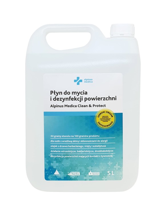 Clean & Protect – płyn do mycia i dezynfekcji powierzchni, także kontaktujących się z żywnością 5L