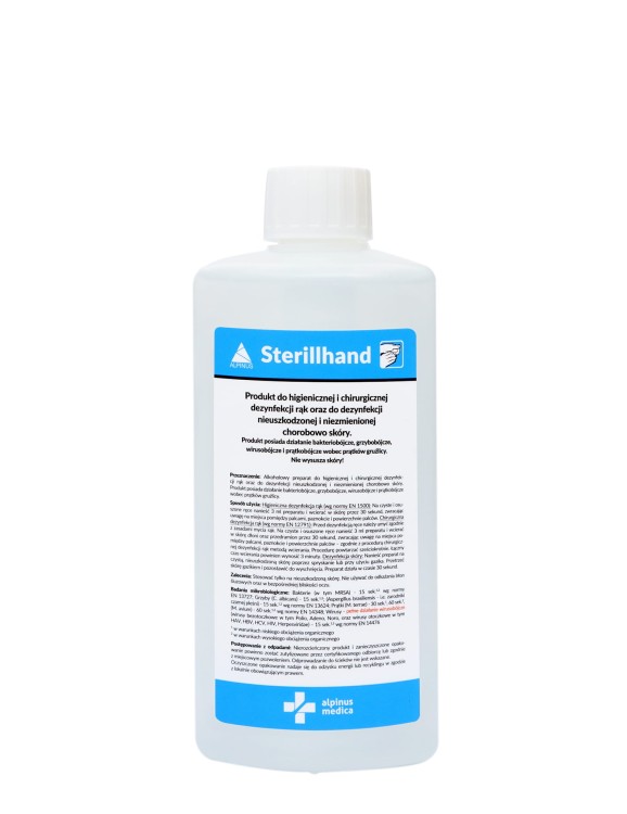 Sterillhand – płyn do higienicznej i chirurgicznej dezynfekcji rąk 500ml
