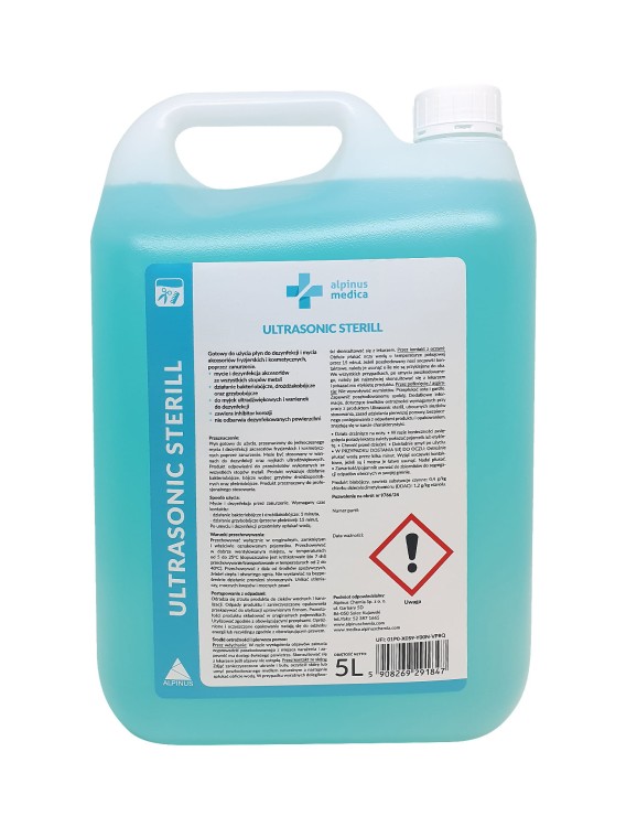 Ultrasonic Sterill – gotowy płyn do dezynfekcji akcesoriów kosmetycznych przez zanurzenie 5L
