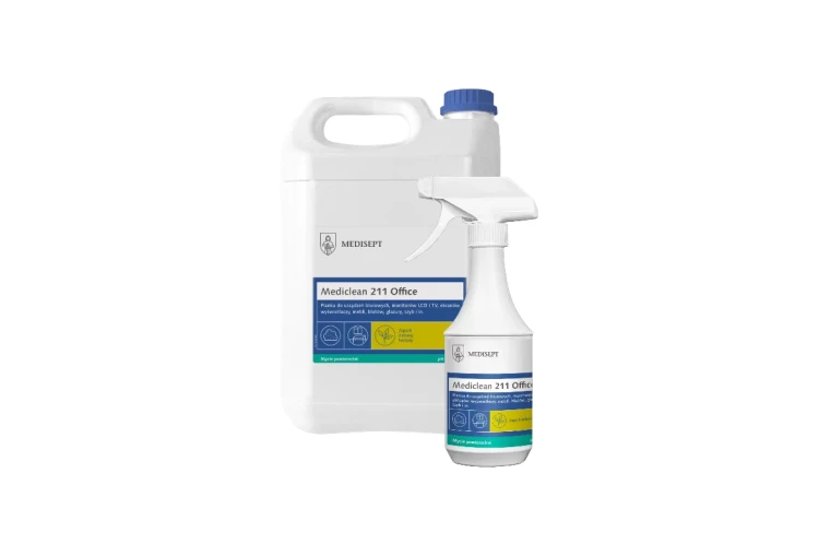 Mediclean 211 Office – środek do mycia biurek i sprzętów biurowych, różne pojemnośći