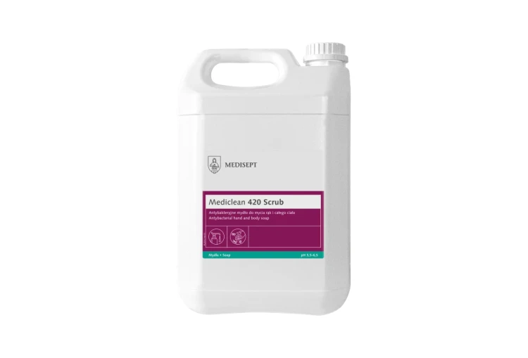 Mediclean 420 Scrub – antybakteryjne mydło w płynie 5L