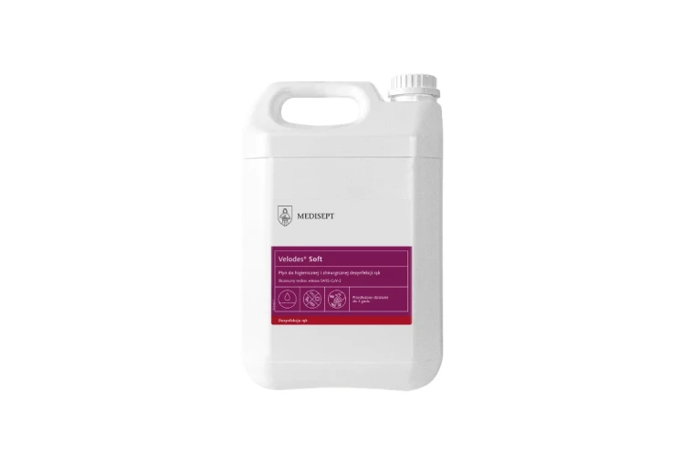 Velodes Soft – alkoholowy płyn do dezynfekcji rąk 5L