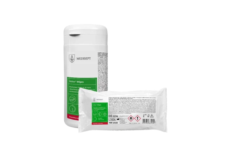Velox Wipes – chusteczki do dezynfekcji powierzchni zestaw