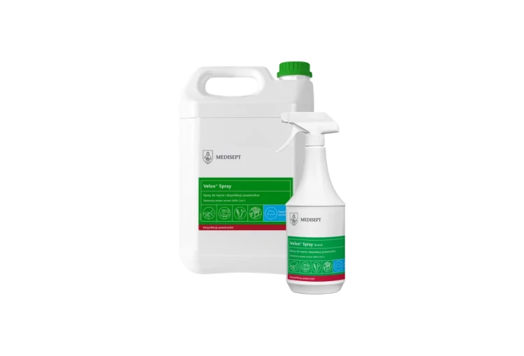 Velox Spray – spray do dezynfekcji powierzchni, neutralny zestaw