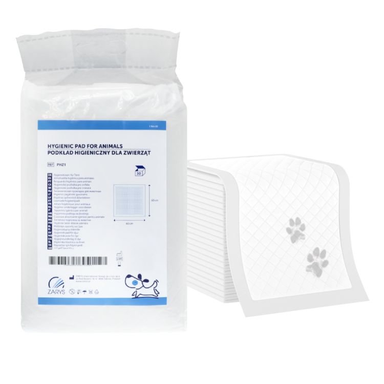Podkłady higieniczne dla zwierząt – chłonne, z przylepcami, jednorazowe, różne rozmiary