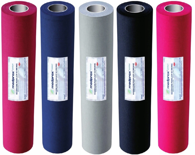 Serweta kosmetyczna Medprox Comfort 30 cm ×  20 m – podfoliowana, w rolce, jednorazowa, Wszystkie rodzaje kolorów