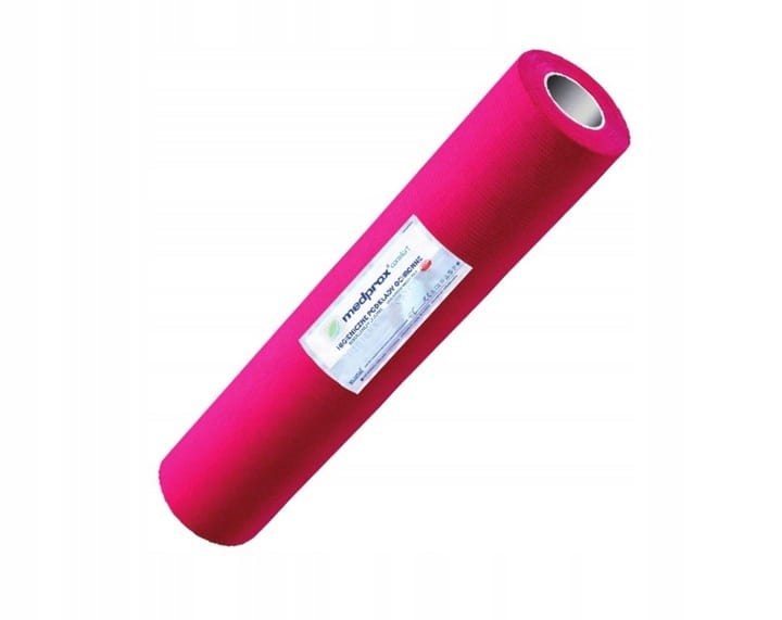 Podkład ochronny Medprox Comfort 50 cm ×  40 m – podfoliowany, w rolce, jednorazowy kolor fuksja