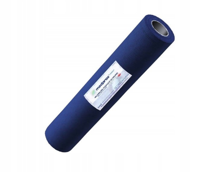 Podkład ochronny Medprox Comfort 50 cm ×  40 m – podfoliowany, w rolce, jednorazowy kolor granatowy