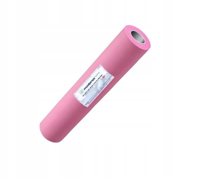 Podkład ochronny Medprox Comfort 50 cm ×  40 m – podfoliowany, w rolce, jednorazowy kolor różowy