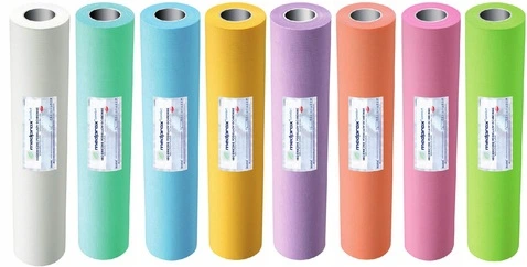 Podkład ochronny Medprox Comfort 50 cm ×  40 m – podfoliowany, w rolce, jednorazowy zestaw kolorów