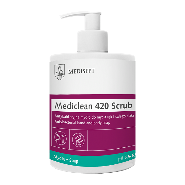 Mediclean 420 Scrub – antybakteryjne mydło w płynie 500ml
