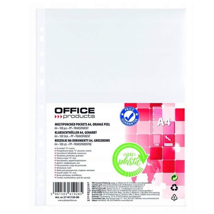 Obwoluta na dokumenty groszkowa A4 – 30 µm, 100 szt