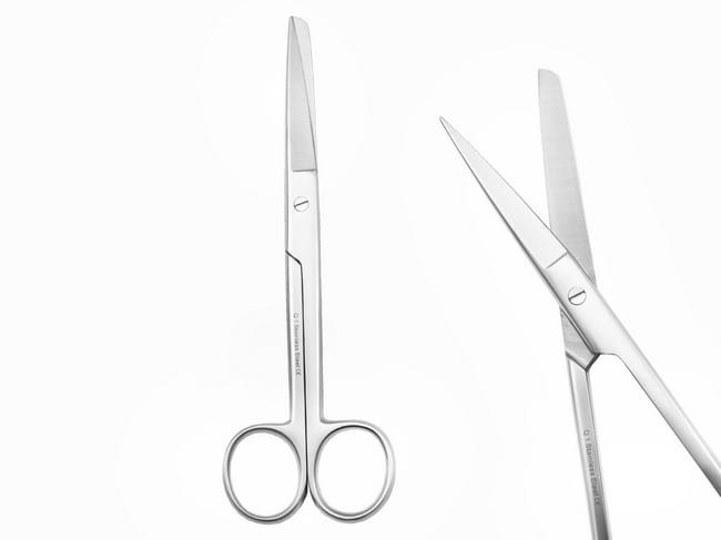 Nożyczki operacyjne O/T zagięte