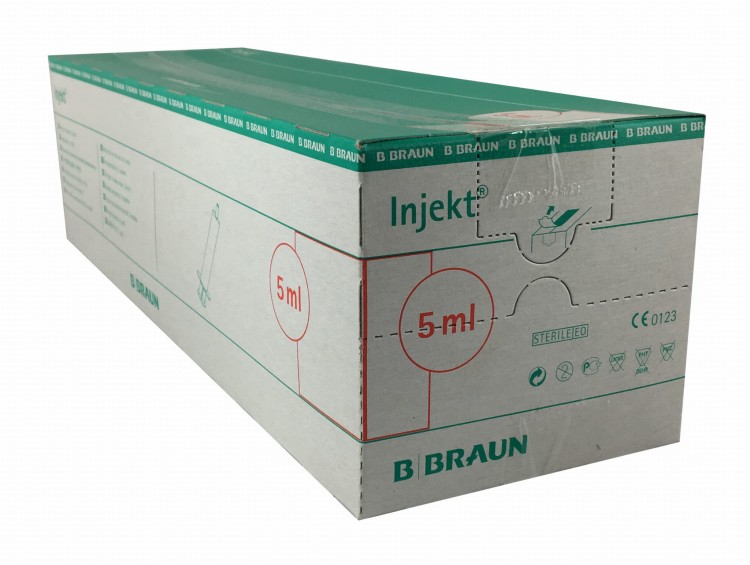 Strzykawki jednorazowe B.Braun Injekt – 2-częściowe, luer, pojemność 5ml