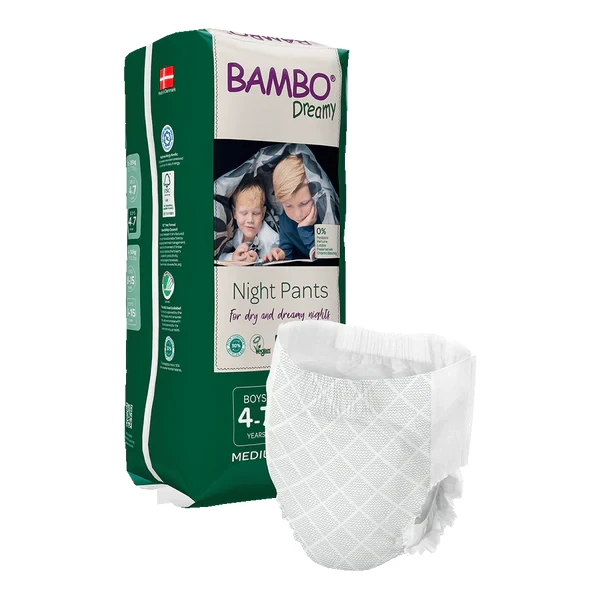 Pieluchomajtki dla dzieci na noc Bambo Dreamy Night Pants  dla chłopców 4-7 lat