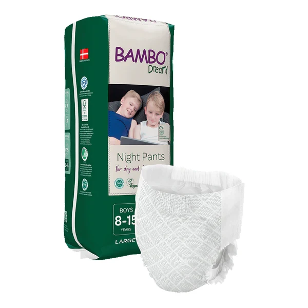 Pieluchomajtki dla dzieci na noc Bambo Dreamy Night Pants  dla chłopców 8-15 lat
