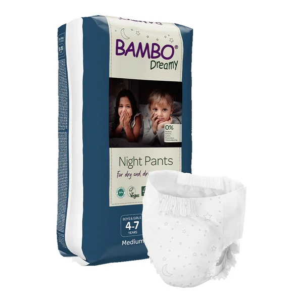 Pieluchomajtki dla dzieci na noc Bambo Dreamy Night Pants  Unisex 4-7 lat