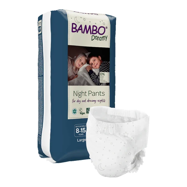 Pieluchomajtki dla dzieci na noc Bambo Dreamy Night Pants  Unisex 8-15 lat