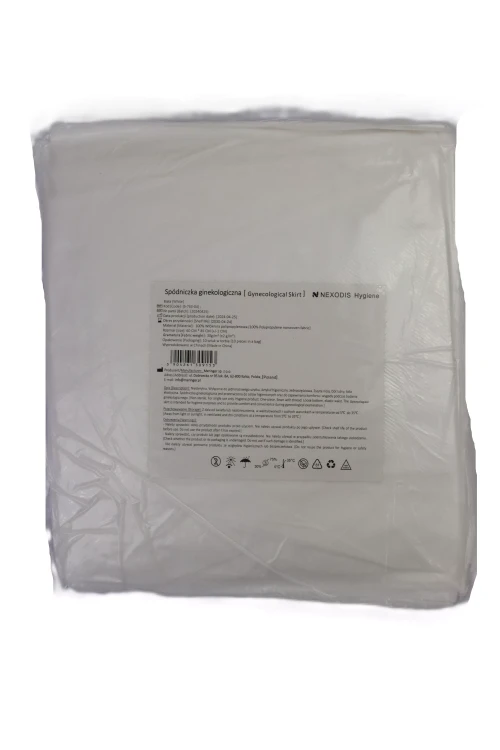 Spódniczki ginekologiczne Nexodis - włóknikowe, 30 gramowe, 10 szt. Kolor biały