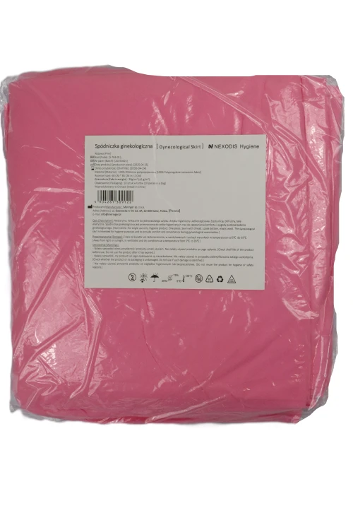 Spódniczki ginekologiczne Nexodis - włóknikowe, 30 gramowe, 10 szt. Kolor różowy