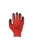 Rękawice robocze MERCATOR tech, czerwone, poliestrowe, powlekane lateksem czarnym – 12 par