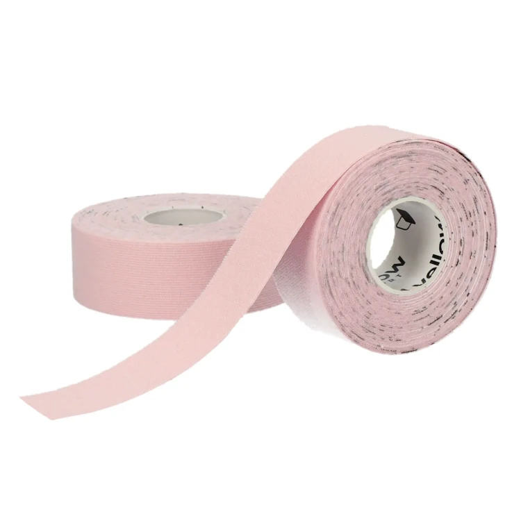 Taśma do Kinesiotapingu yellowTAPE Jasno różowa – 2,5 cm x 5 m, Bezlateksowa, Wodoodporna