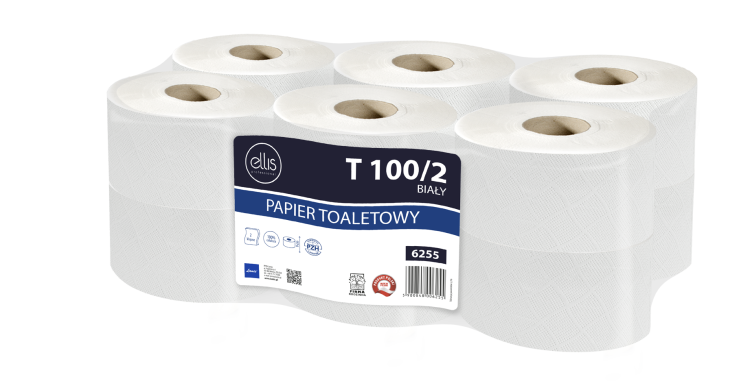 Papier toaletowy Jumbo ellis professional 100mb – 12 rolek