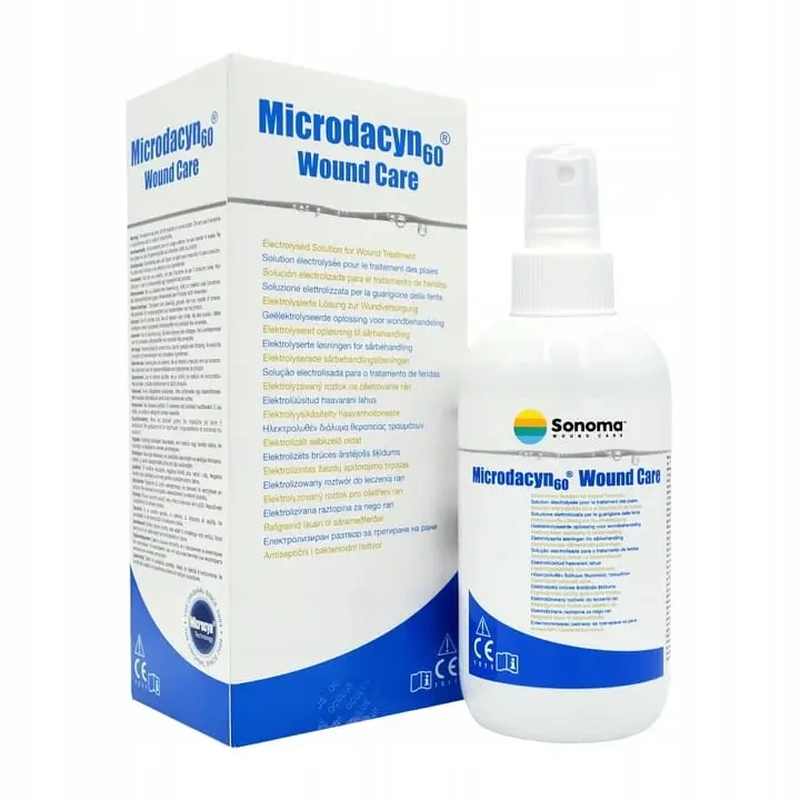 Microdacyn 250ml roztwór do płukania ran o działaniu antybakteryjnym