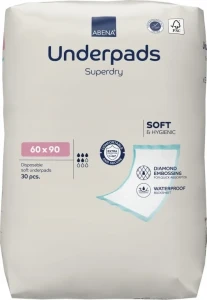 Underpads Superdry – jednorazowe podkłady chłonne, rozmiar 60x 90