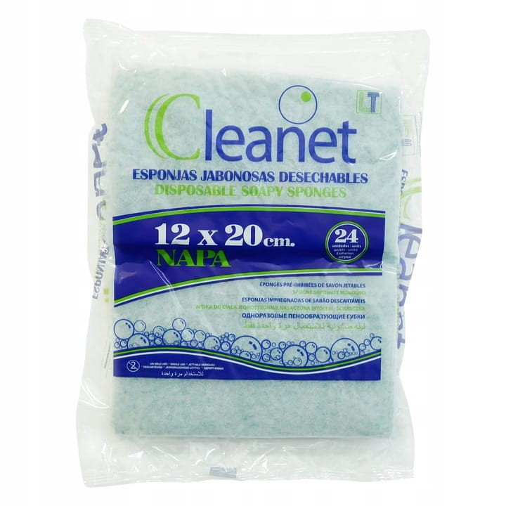 CLEANET Myjka do ciała 12cm x 20cm 24szt.