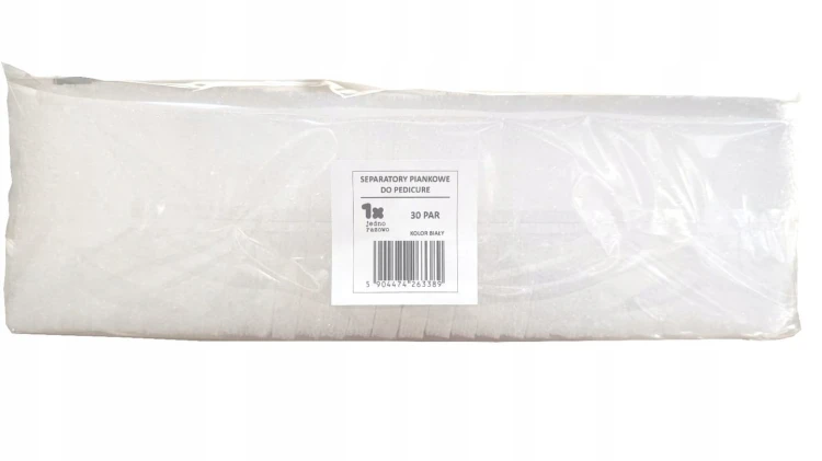 Piankowe separatory do pedicure 30 par