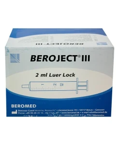 Strzykawki trzyczęściowe (luer-lock) BEROJECT III 2ml